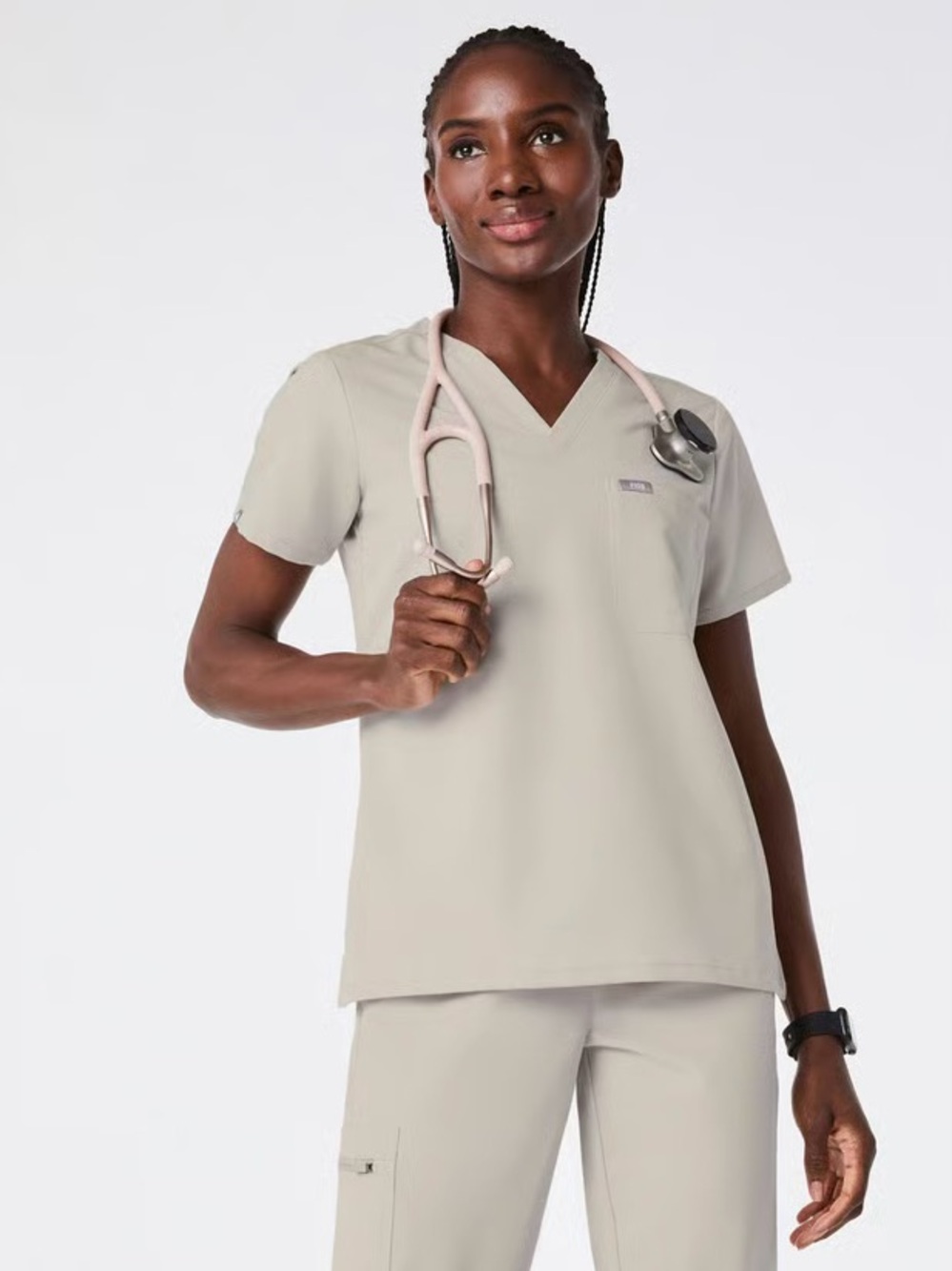 Figs Scrub Set - color Bone